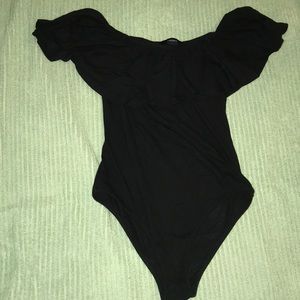 F21 | Off the Shoulder Ruffle Body Suit